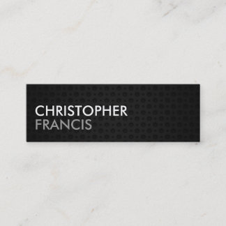 Mineralkort med två ton volfram metall mini visitkort
