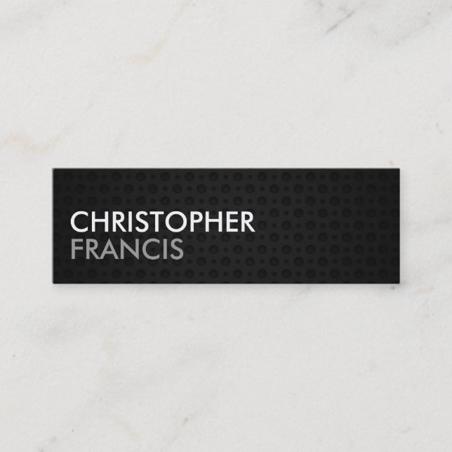 Mineralkort med två ton volfram metall mini visitkort (Framsida)