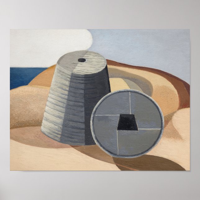 Mineralobjekt (1935) av Paul Nash Poster (Framsidan)