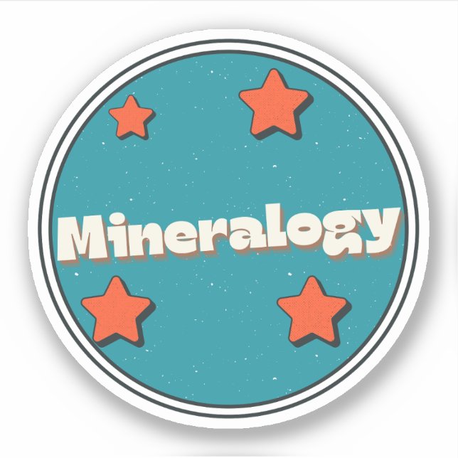 Mineralogi Klistermärken (Framsida)