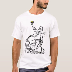 Mineralprospektör för gammal Guld T Shirt