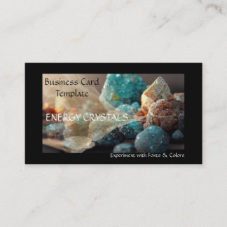 Minerals Crystal Energy Reiki Affärskort Visitkort