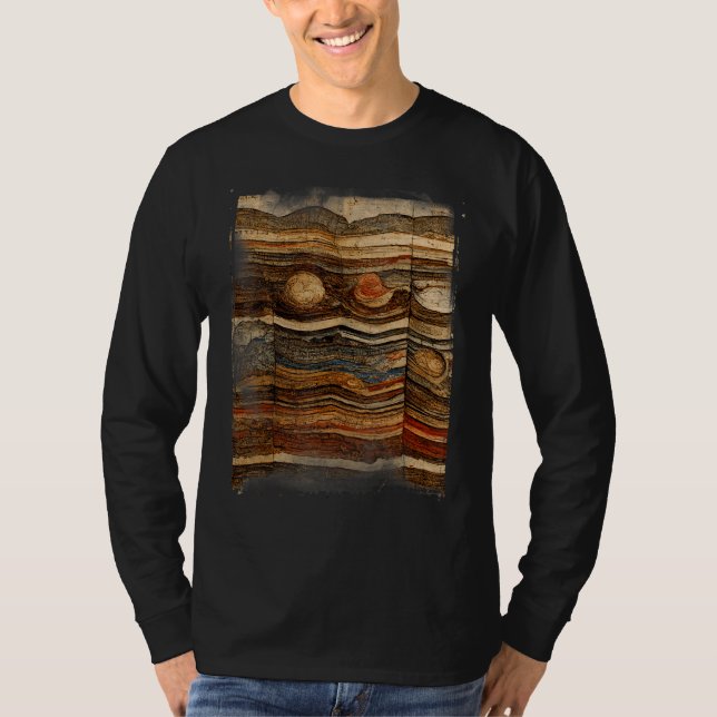 Minerals Gems and Crystals Rock Collecting Geology T Shirt (Framsida)