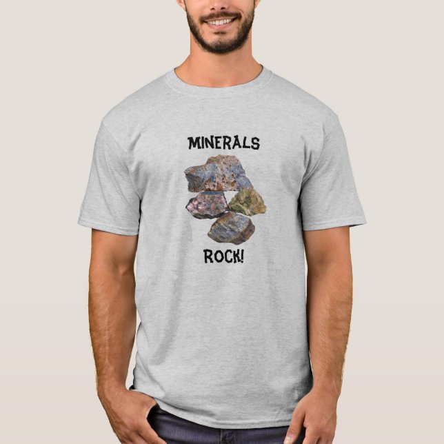 Minerals Sten Collectors Funny T-Shirt (Framsida)