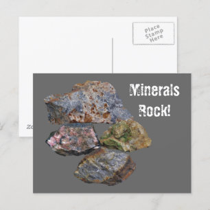 Minerals Sten Collectors Funny Vykort
