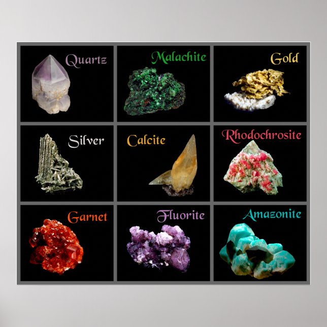 Mineralsamling Poster (Framsidan)