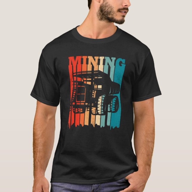Mineralutrustning för gruvdrift i Ingenjör T Shirt (Framsida)
