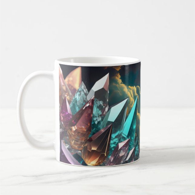 Mineralvärmeenergi Crystal Kaffemugg (Vänster)
