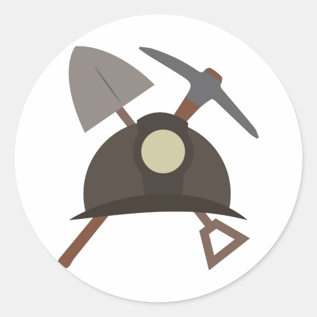 Mineralväxel Runt Klistermärke (Framsida)