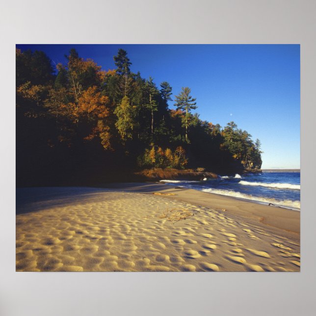 Miners Beach vid Pictured Rocks National Poster (Framsidan)