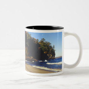 Miners Beach vid Pictured Rocks National Två-Tonad Mugg
