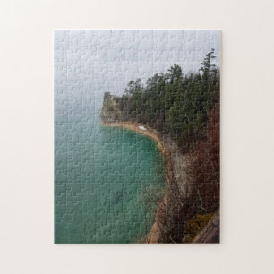 Miners Castle Picted Sten Munising Michigan Pussel