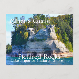Miner's Castle Pictured Sten vycard Vykort