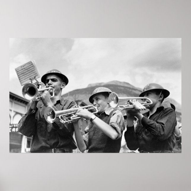 Miners' Labour Day Band, 1940 Poster (Framsidan)
