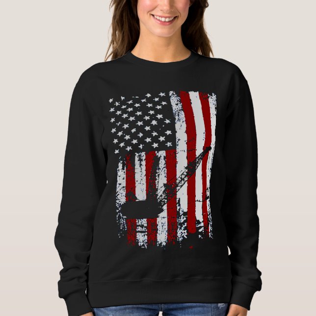 Miners Patriotic American Flag Retro Men Women Min T Shirt (Framsida)