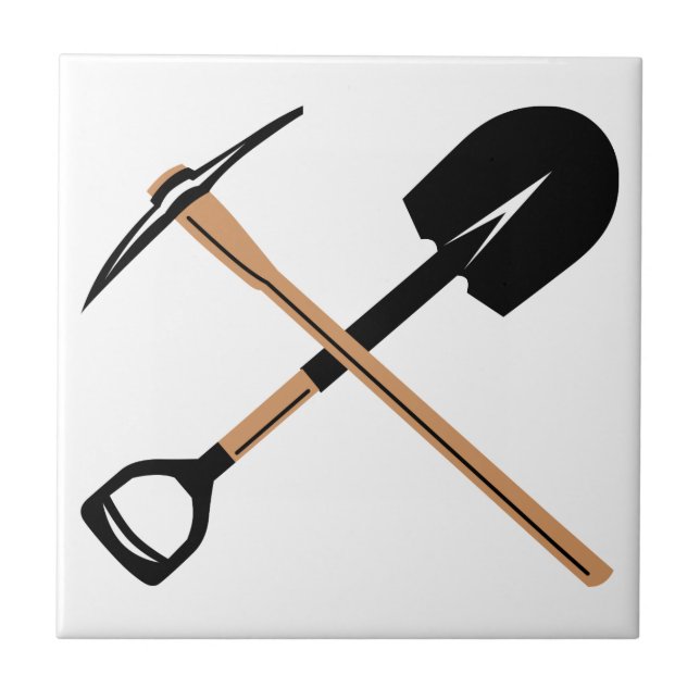 Miners Verktyg Kakelplatta (Framsidan)