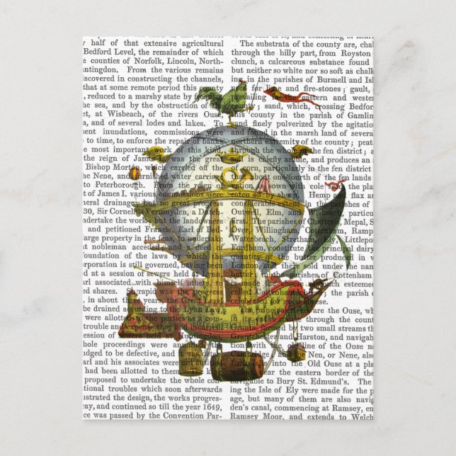 Minerv Luftballong Vykort (Framsida)