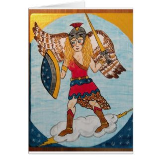 Minerva /Athena - gudinna av vishet Hälsningskort