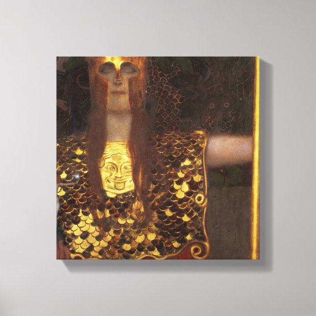 Minerva eller Pallas Athena Canvastryck (Framsida)