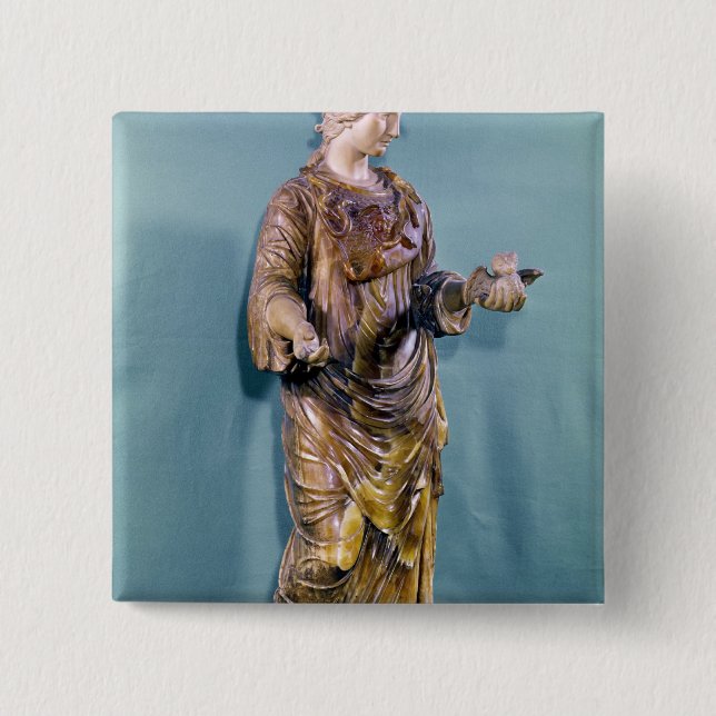 Minerva med en uggla, kopierar av ett 6eårhundrade knapp (Framsida)