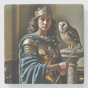 Minerva's Silent Vigil - Roman Goddess Stenunderlägg