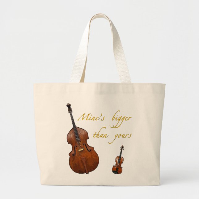 Mines stränger större än din hänger lös jumbo tygkasse (Framsidan)