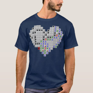 Minesweeper Heart Valentine Day T Shirt