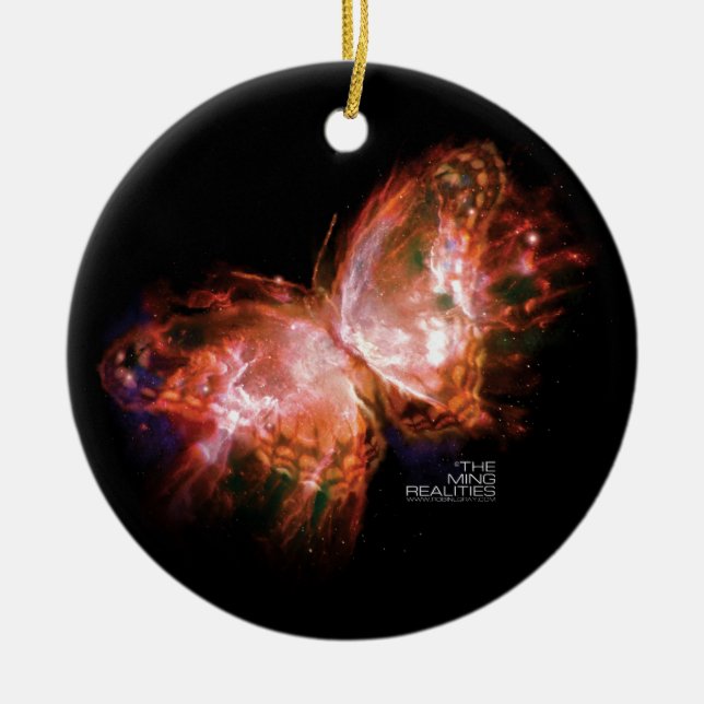 MING-VERKLIGHETBOK EN: MING-FJÄRILSPRYDNAD JULGRANSPRYDNAD KERAMIK (Framsidan)