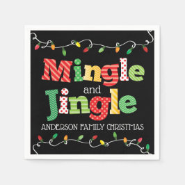Mingle och Jingle jul Ljus Pappersservett