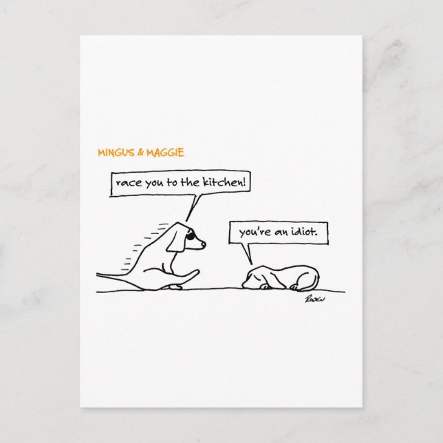 Mingus & Maggie >> Tävling Vykort (Framsida)