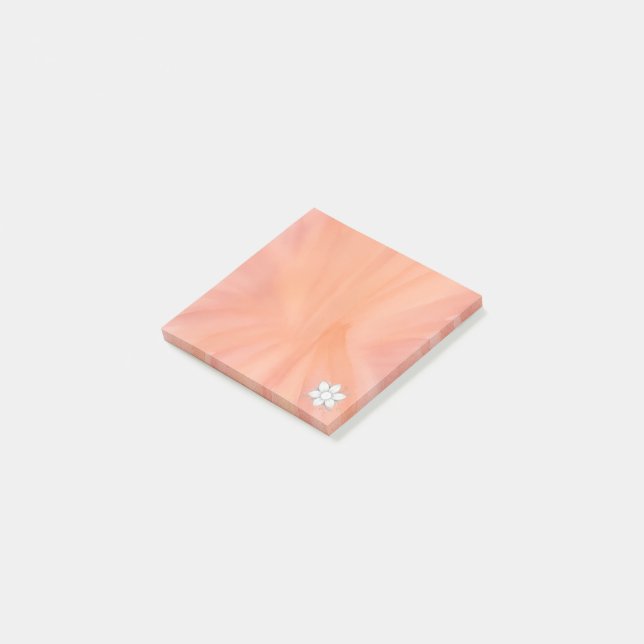 Mini2 vattenfärgsfärg, orange post-it block (Vinklad)