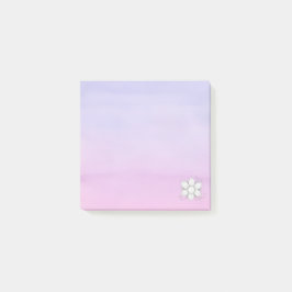 Mini2 vattenfärgsrosa lila post-it block