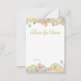 Mini Advice for Mamma Baby Shower-kort Rådkort
