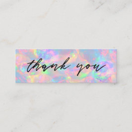 Mini-affärskort för opal bakgrund i pastellform mini visitkort