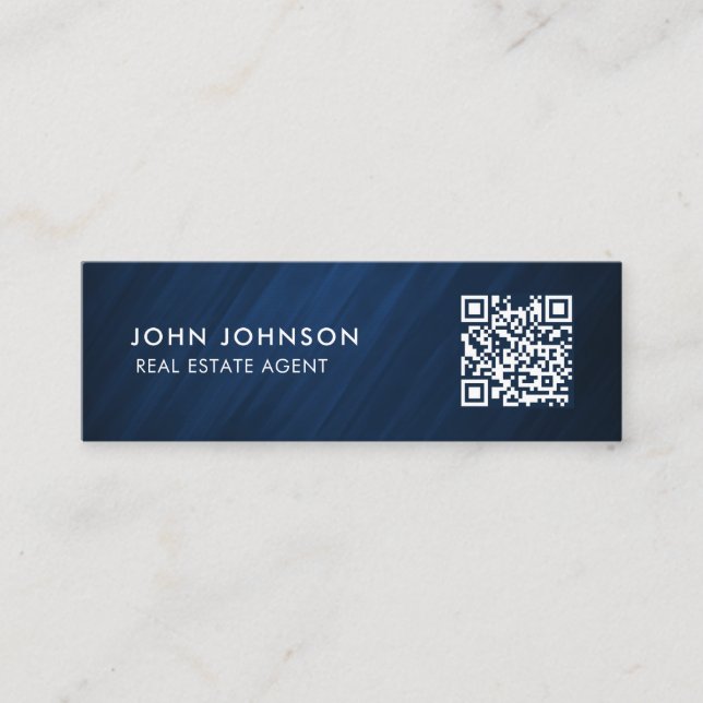 Mini-Affärskort för QR-kod Mini Visitkort (Framsida)