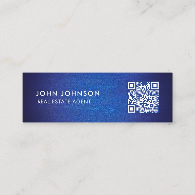 Mini-Affärskort för QR-kod Mini Visitkort (Framsida)