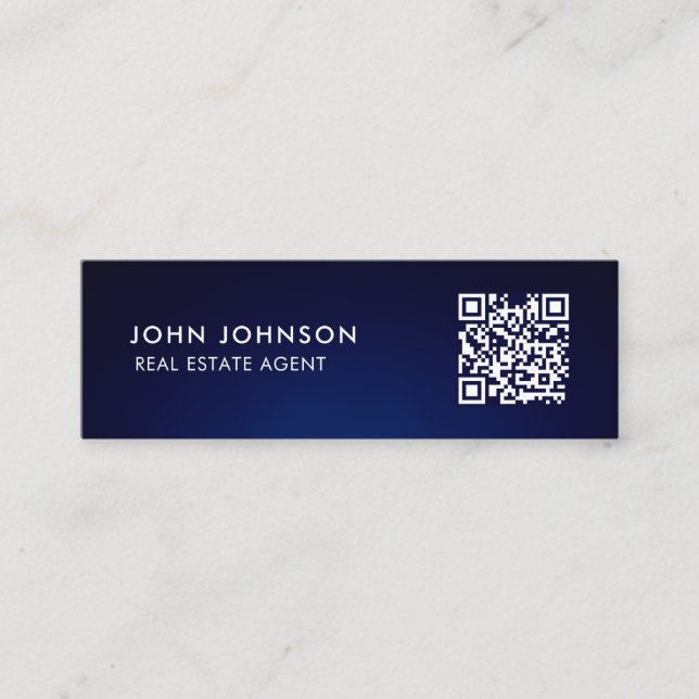 Mini-Affärskort för QR-kod Mini Visitkort (Framsida)