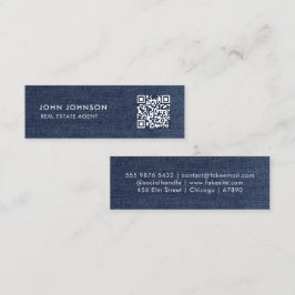 Mini-Affärskort för QR-kod Mini Visitkort