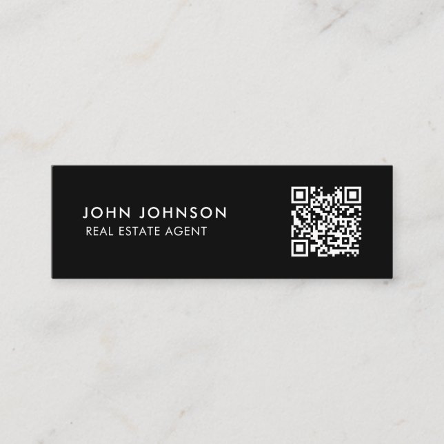 Mini-Affärskort för QR-kod Mini Visitkort (Framsida)