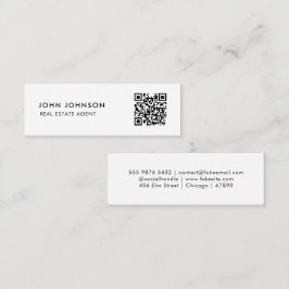 Mini-Affärskort för QR-kod Mini Visitkort