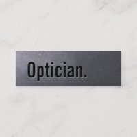 Mini-Affärskortet för kolsvart optiker