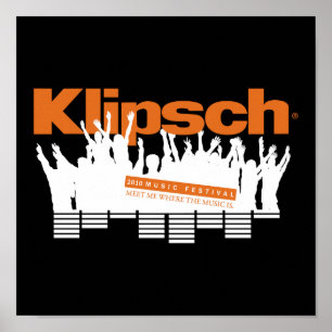 Mini- affisch för Klipsch musikfestival 2010