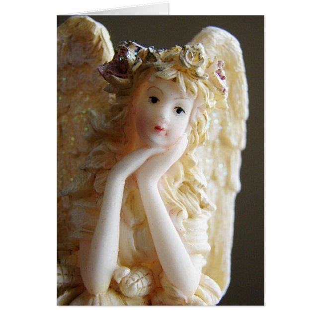 Mini Angel Figurine Hälsningskort (Framsidan)
