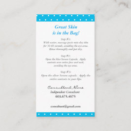 Mini- ansikts- anvisningskort visitkort