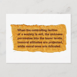 Mini Art-vykort för kontroll Vykort