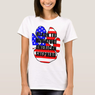 mini aussie fag tass black tri tee shirt