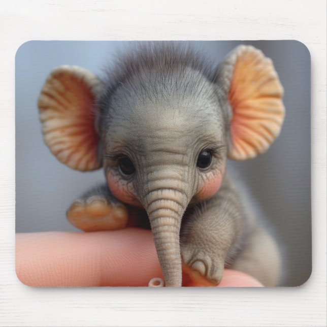 Mini baby elefant musmatta (Framsidan)