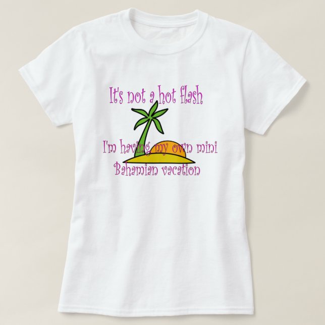 Mini Bahamian-semester T-shirt (Design framsida)