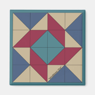 Mini Barn Quilt Americana Pinjul Magnet