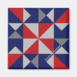 Mini Barn Quilt Americana Pinjul Magnet
